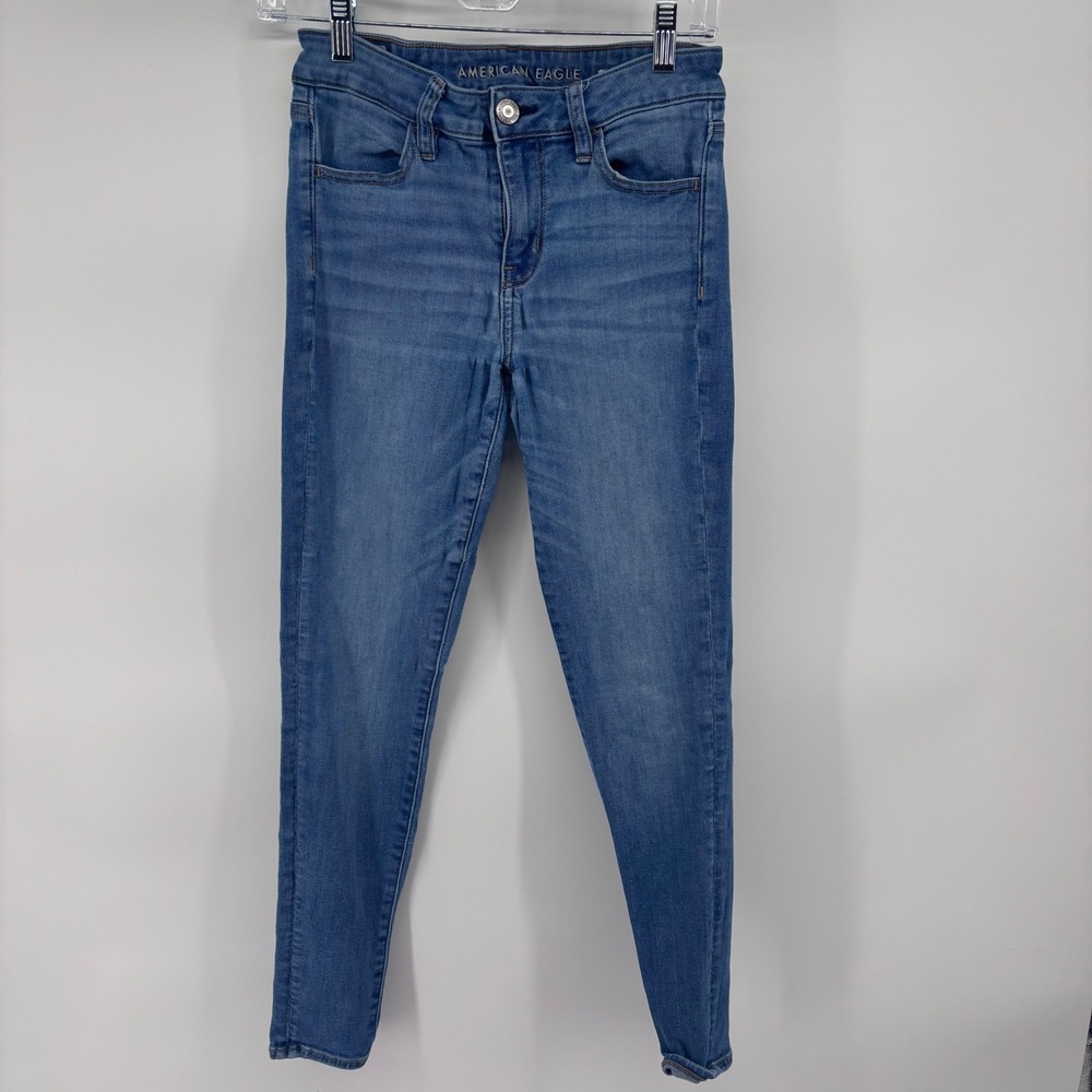American Eagle Women's Blue NE(X)T Level Stretch Skinny‎ Jeans